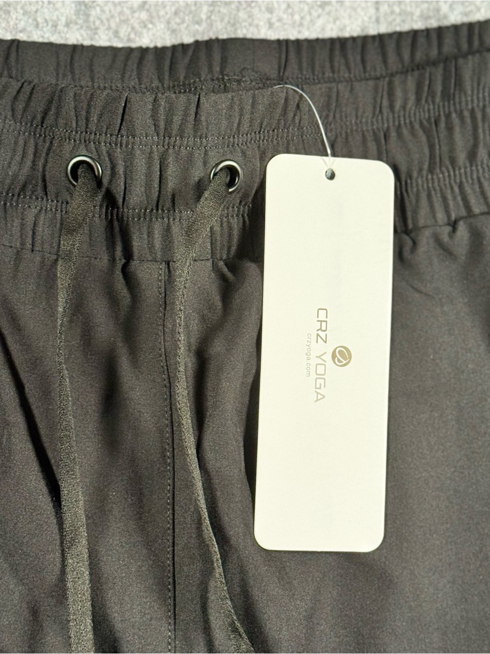 CRZ YOGA Black Feathery-Fit Drawstring Jogger Pants Women Size Large NWT - Picture 2 of 12